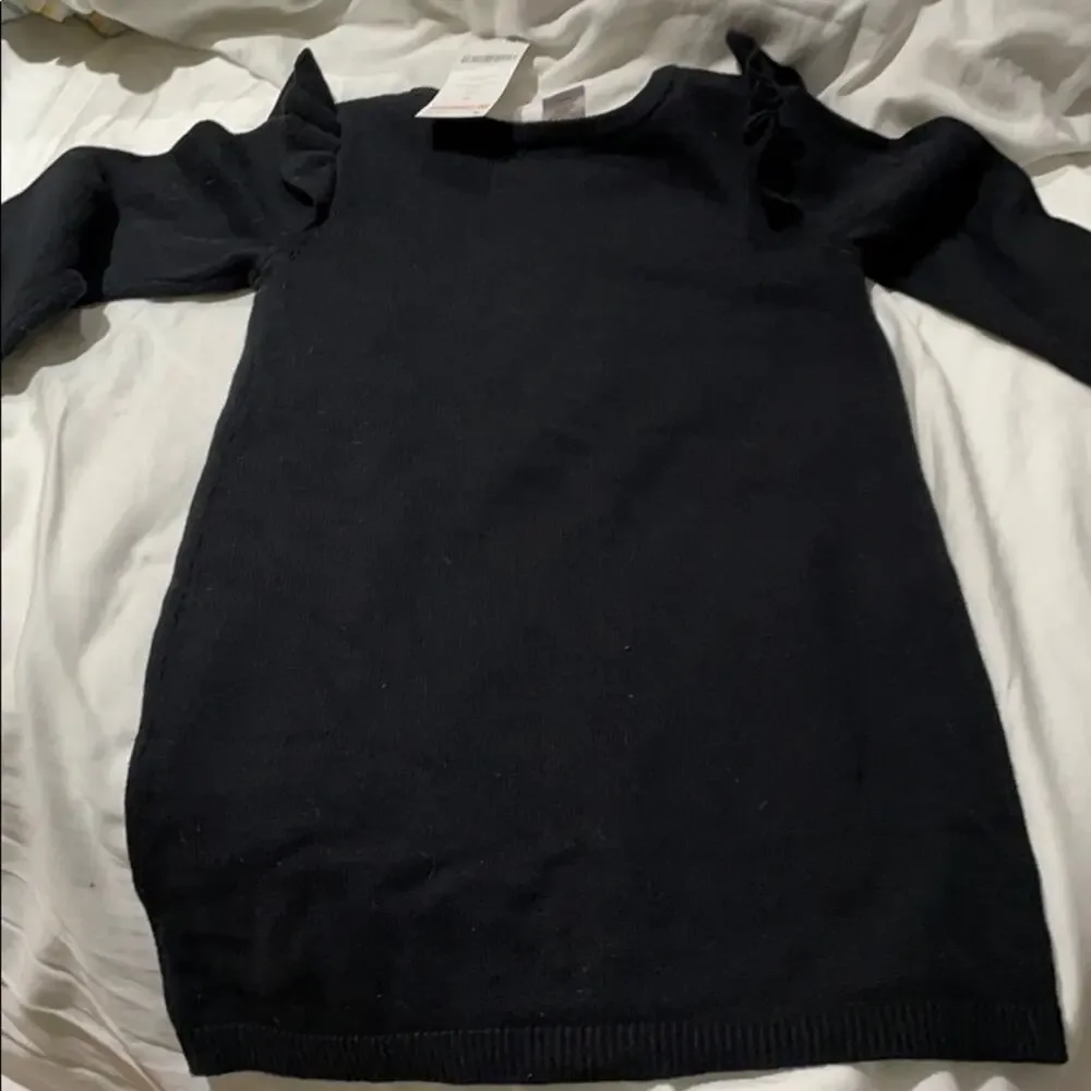 Gymboree 4t black snowflake sweater dress NWT